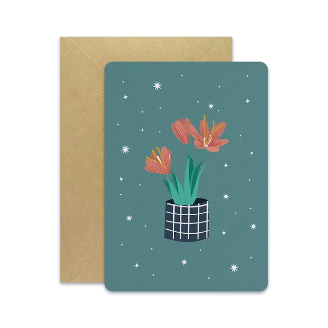 maison-joliette-cartes-fleur-de-safran-postkarte-mit-umschlag image 1