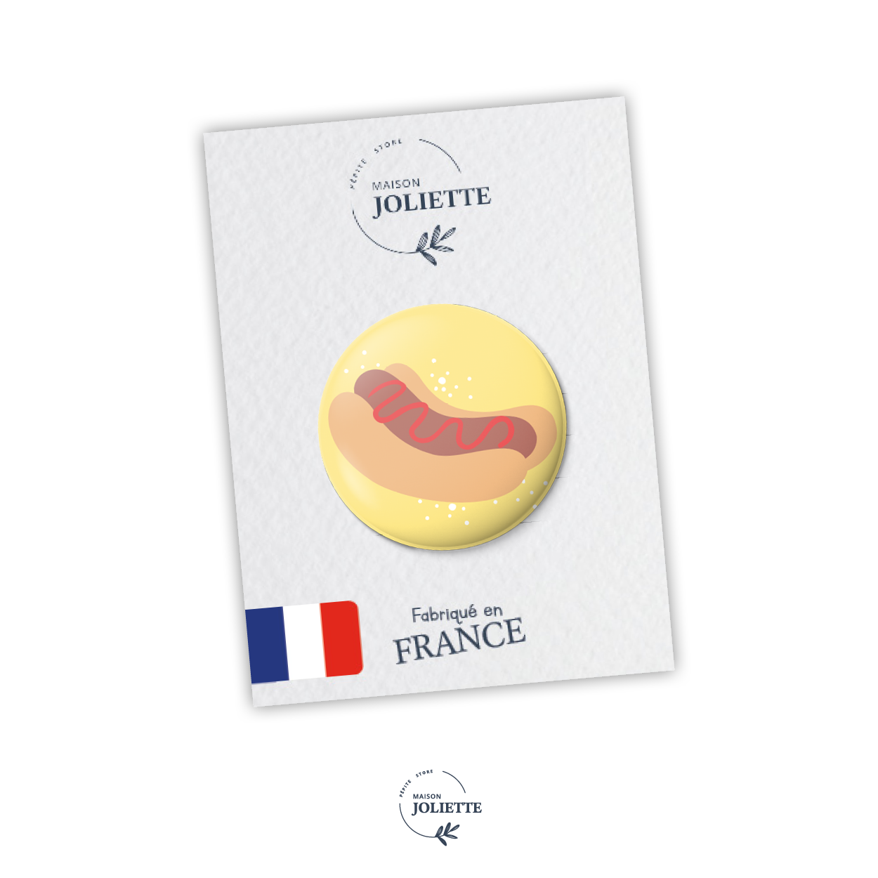 maison-joliette-un-air-de-f-te-saucisse-button-32-mm-matt image 2