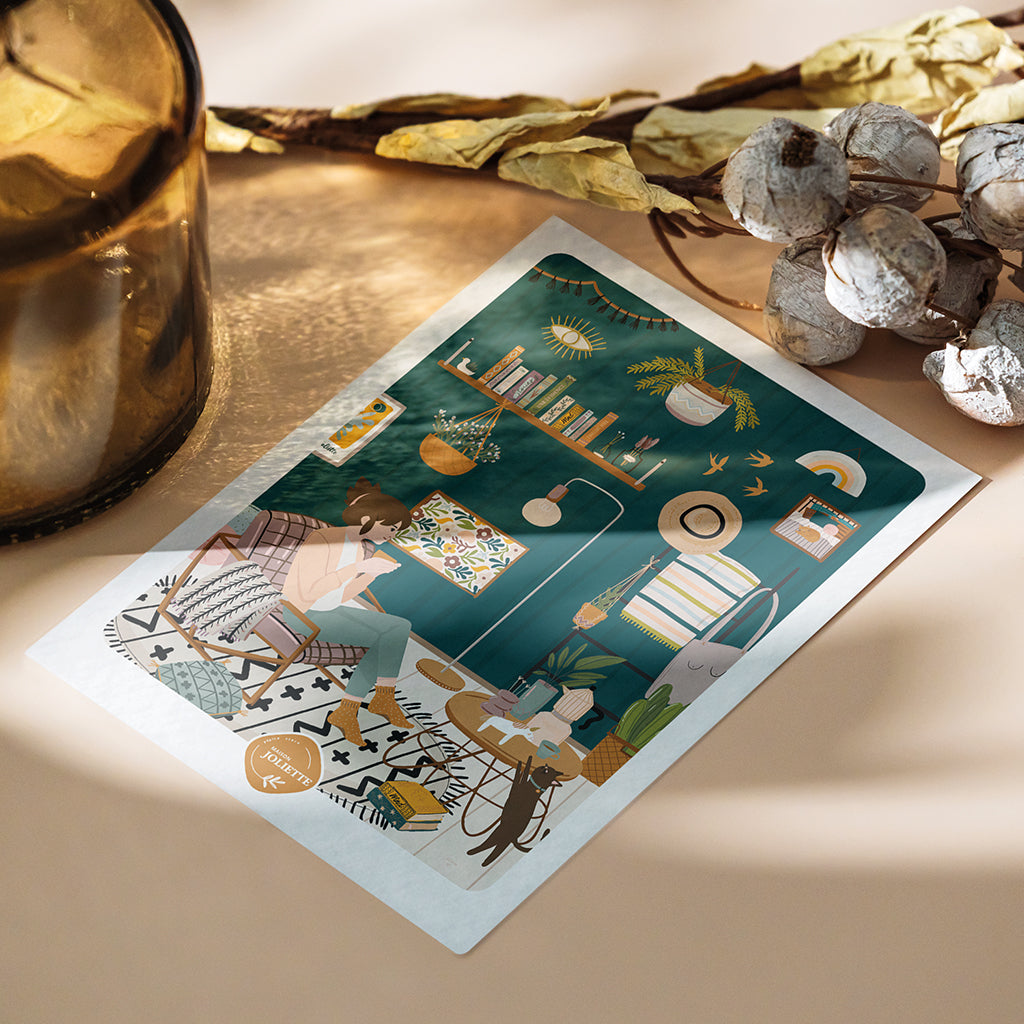maison-joliette-cartes-postales-cosy-postkarte-mit-umschlag image 7