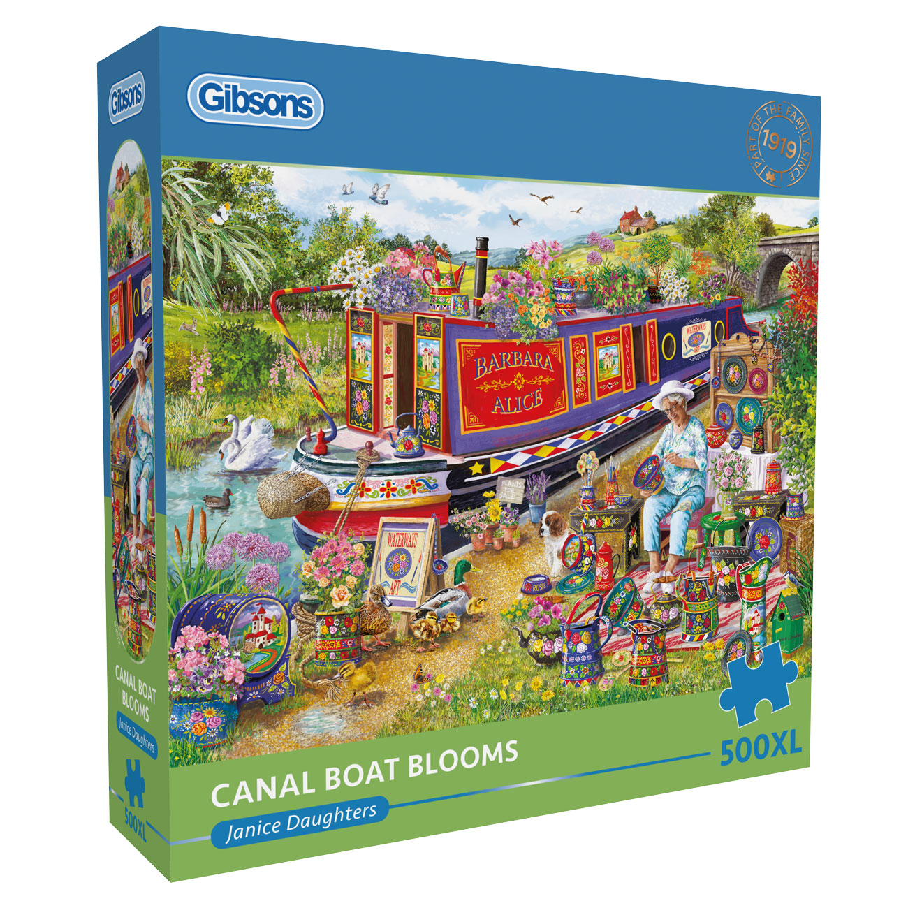 gibsons-canal-boat-blooms-500xl-teile-puzzle-gro image 1