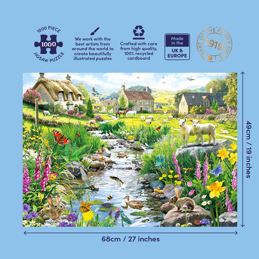 gibsons-babbling-brook-puzzle-1000-teile-landschaft image 4