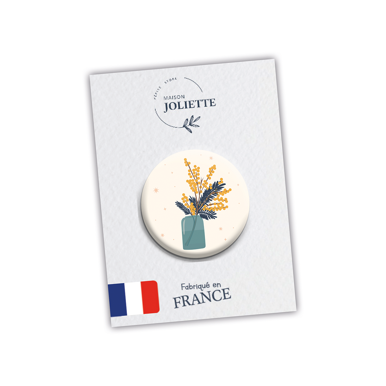 maison-joliette-badges-mimosa-button-32-mm-matt image 2