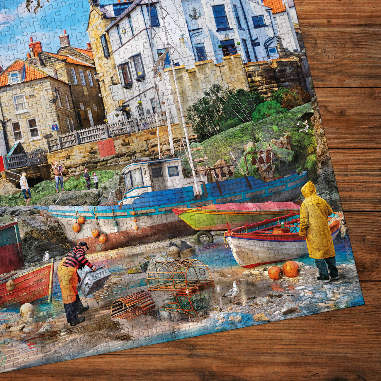 gibsons-fishermen-robin-hoods-bay-puzzle-1000-teile image 3
