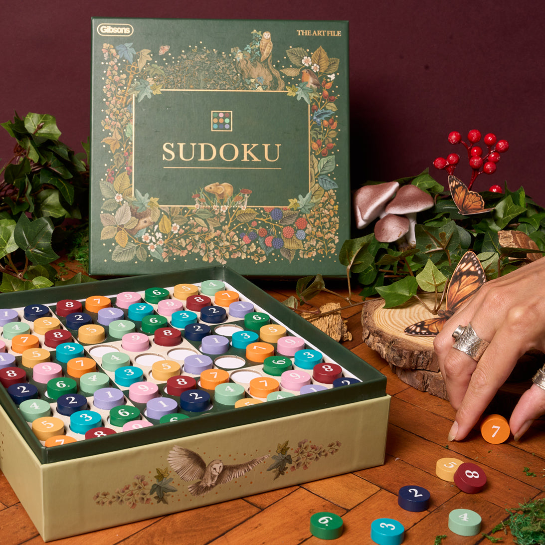 gibsons-the-art-file-sudoku-spiel-holz-ab-8-jahren-81-steine image 2