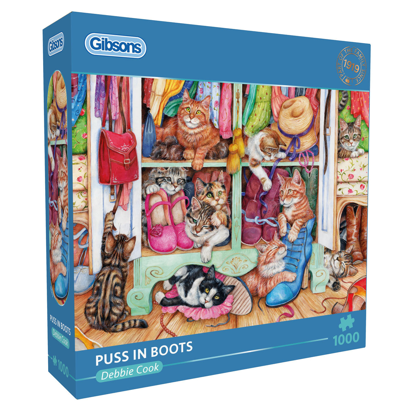 gibsons-puss-in-boots-puzzle-1000-teile-katzen image 1