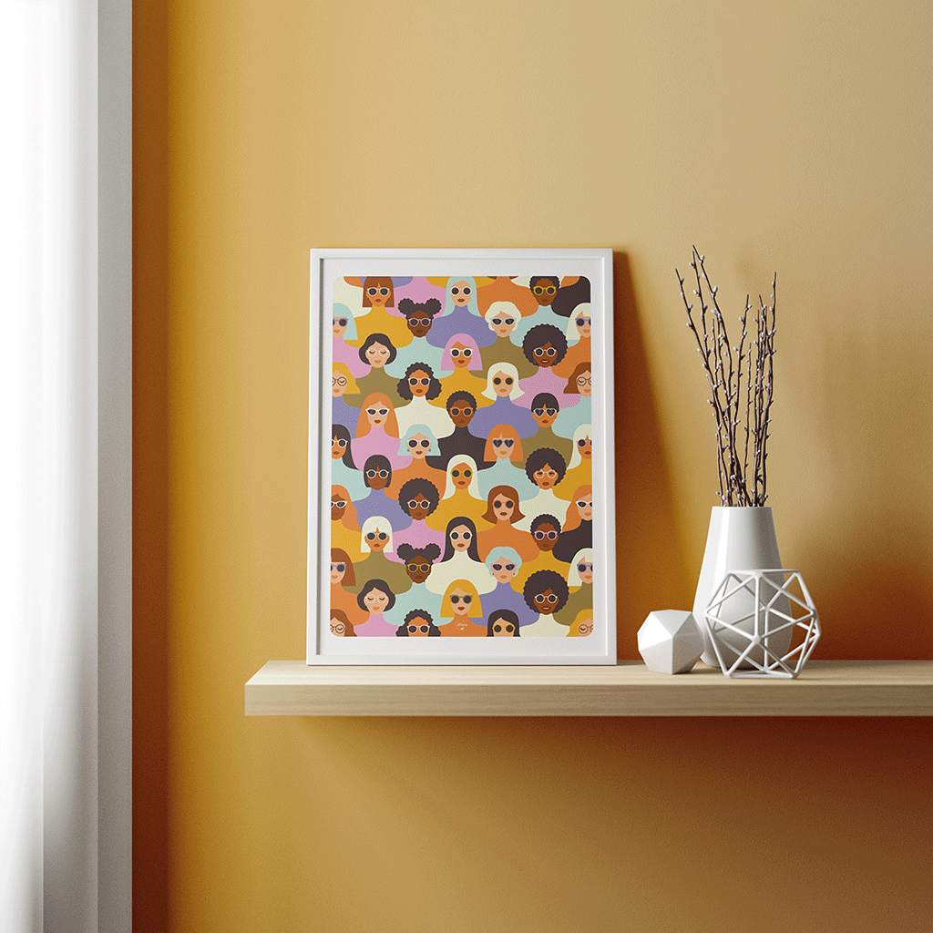 maison-joliette-multitude-poster-a4-bunte-frauen image 3