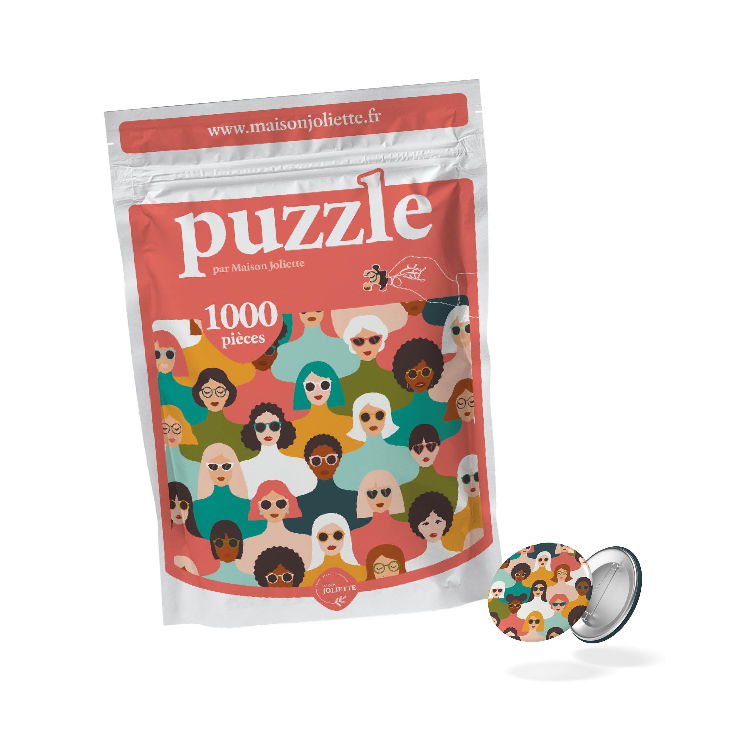 maison-joliette-mil-titude-puzzle-1000-teile-mit-badge image 1