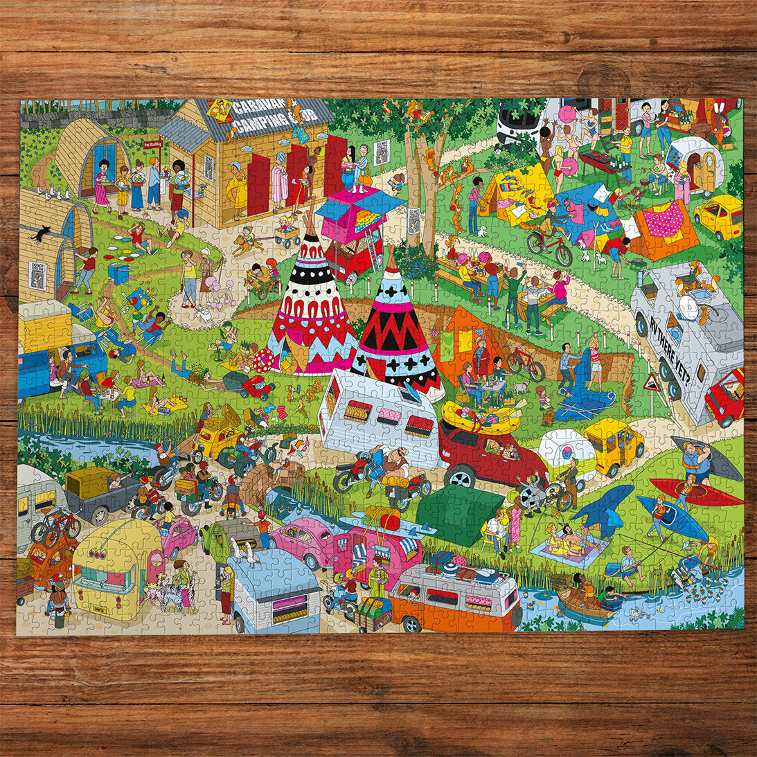 gibsons-jokesaws-campsite-capers-puzzle-1000-teile-lustig image 3