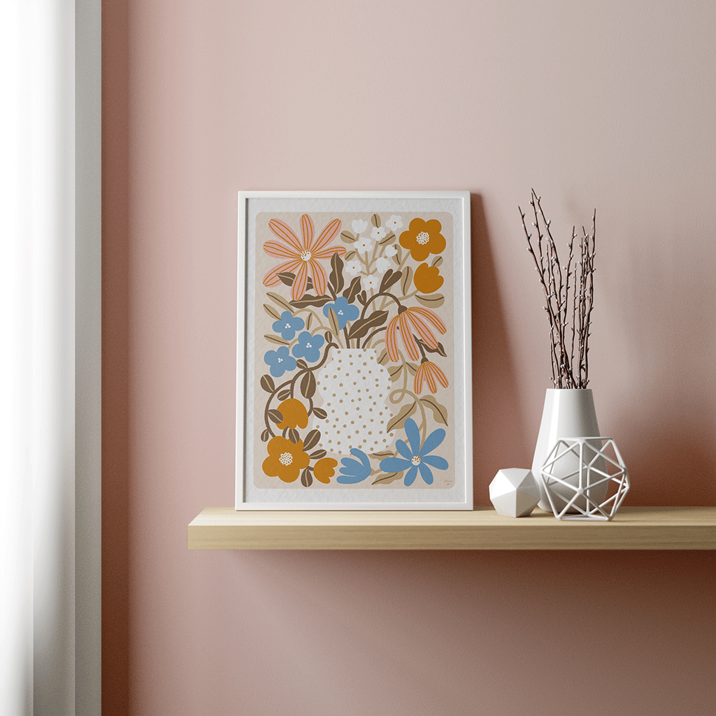 maison-joliette-affiches-myosotis-capucine-poster-a4-blumen image 3