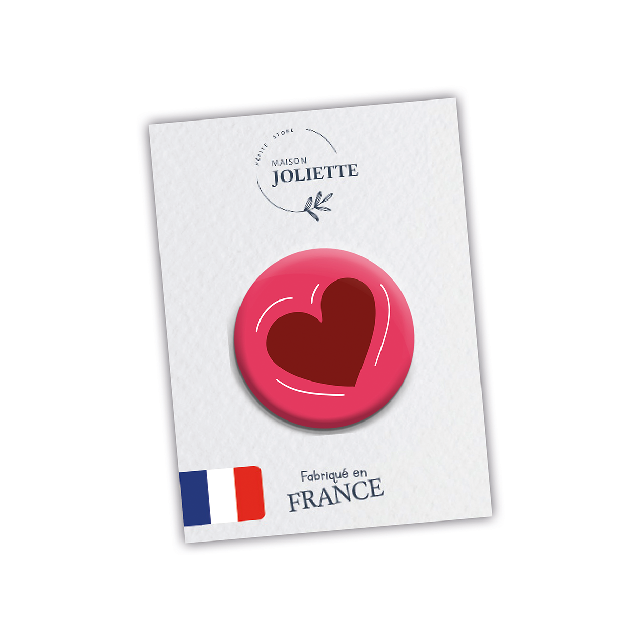 maison-joliette-tout-ira-bien-button-herz-32-mm-matt image 2