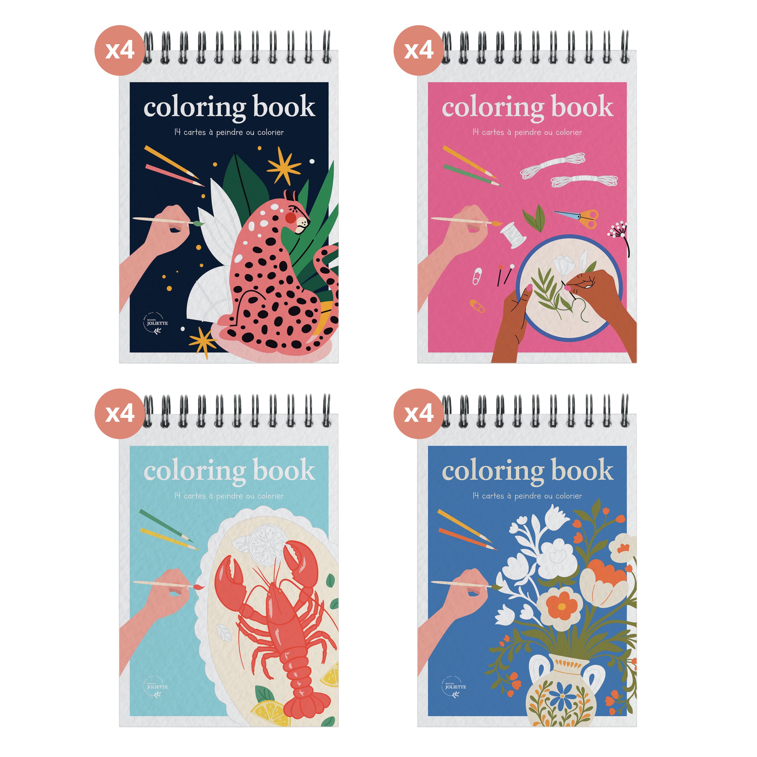 maison-joliette-coloring-book-a6-malbuch-16er-pack-mix-2 image 1
