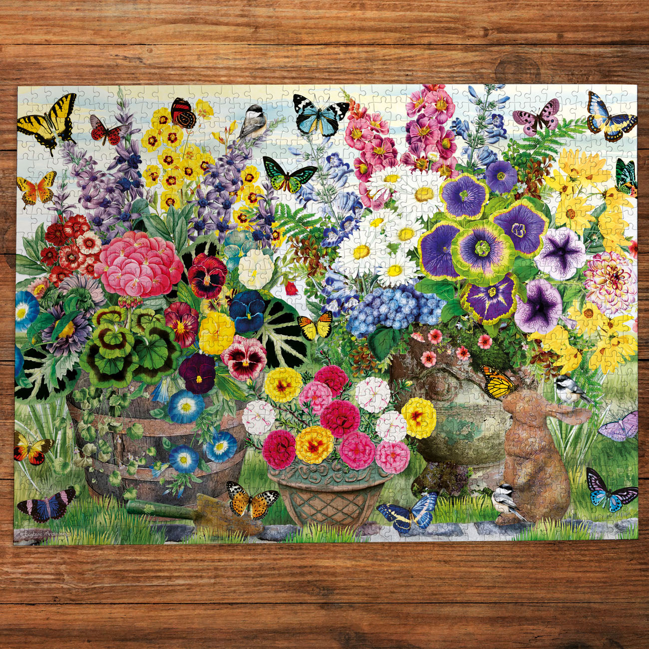 gibsons-garden-party-puzzle-1000-teile-blumenmotiv image 2