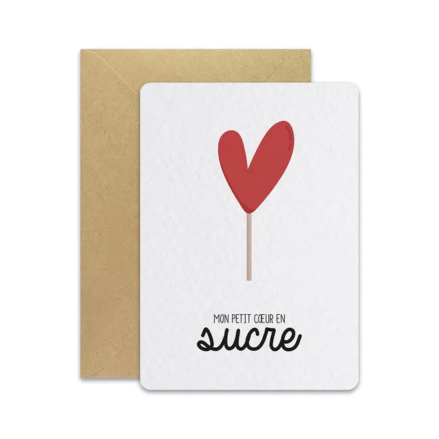 maison-joliette-sucette-postkarte-mit-kraft-umschlag-a6 image 1