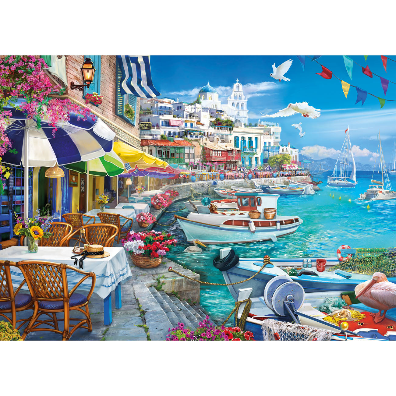 gibsons-sun-over-the-white-harbour-1000-teile-puzzle-hafen image 8