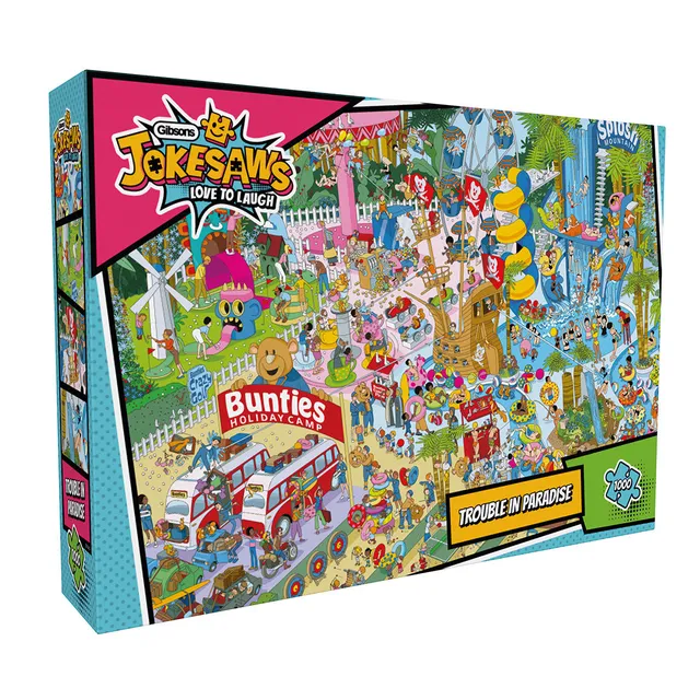 gibsons-trouble-in-paradise-puzzle-1000-teile-cartoon image 1