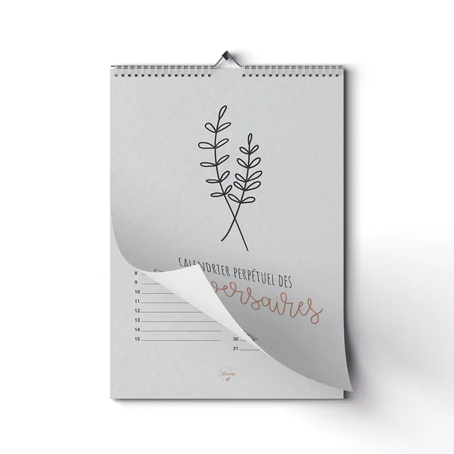 maison-joliette-calendrier-perp-tuel-geburtstagskalender-a4-floral image 1