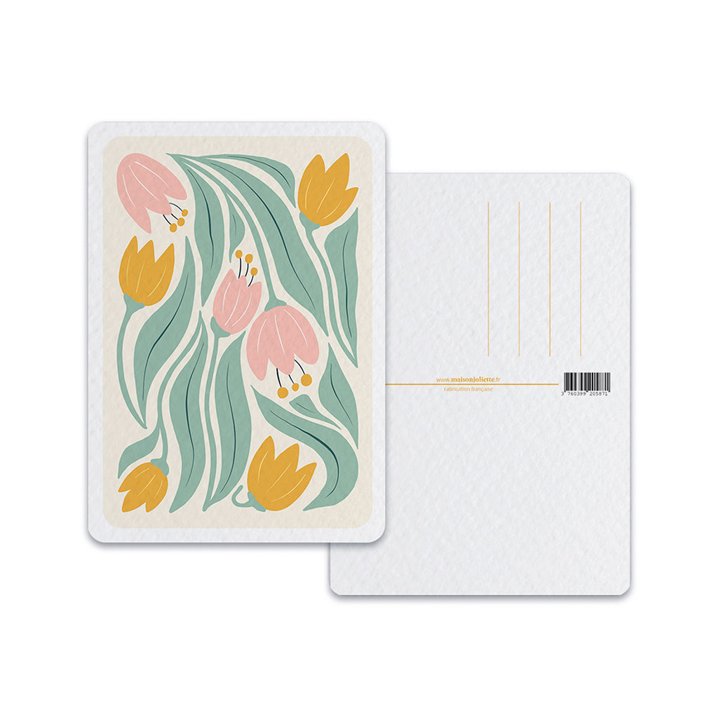 maison-joliette-cartes-floral-lys-postkarte-10-5x14-8-cm image 2