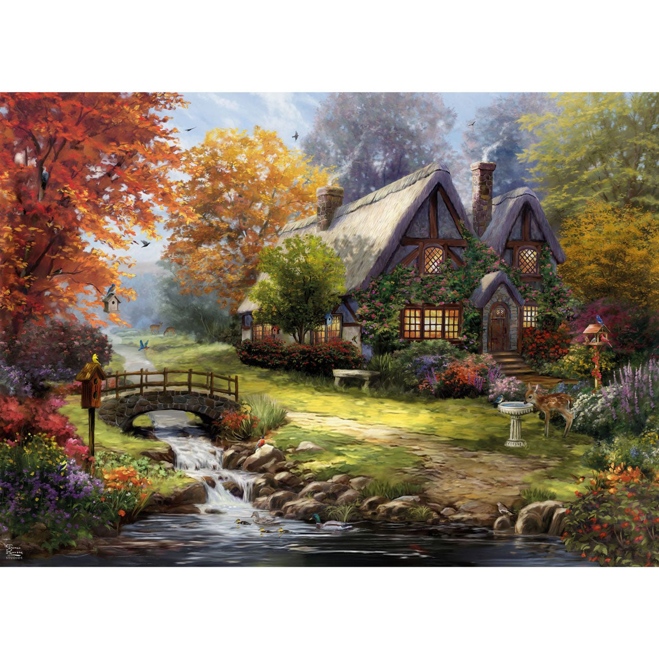 gibsons-birdsong-cottage-1000-teile-puzzle-cottage image 4