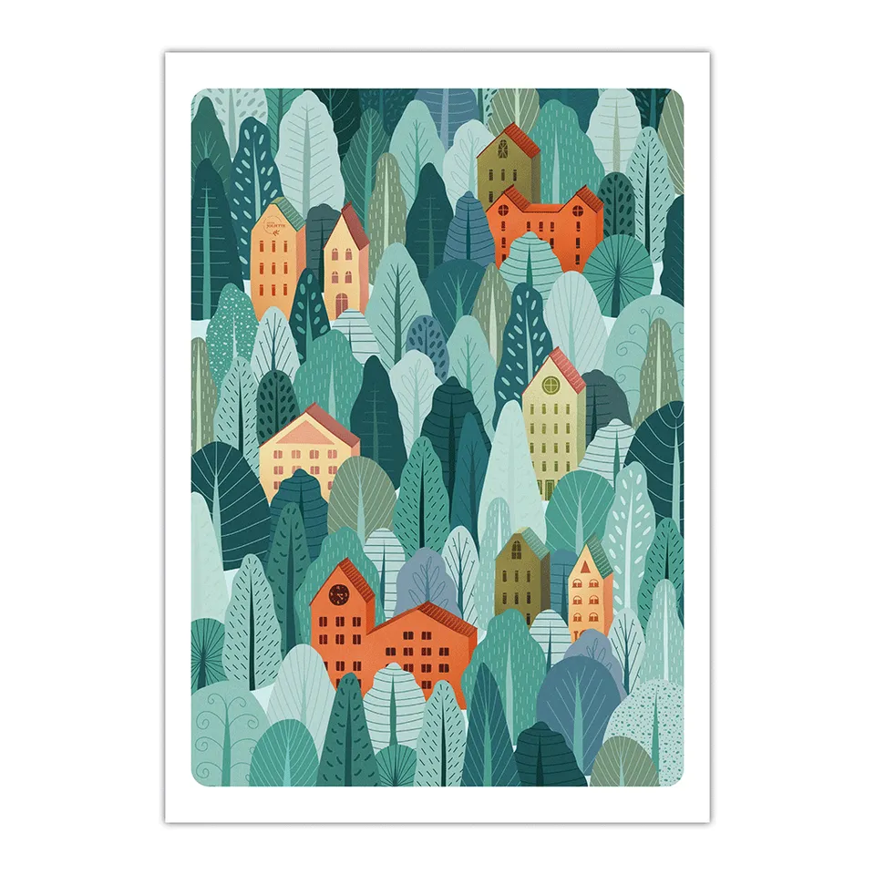 maison-joliette-du-vent-dans-les-cimes-poster-a4-mit-reliefpapier image 1