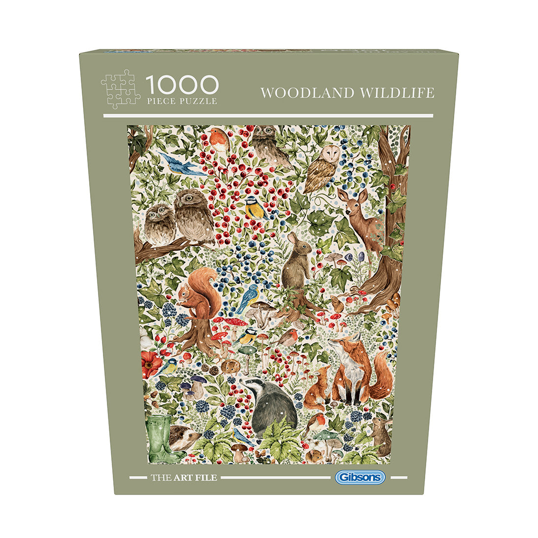 gibsons-woodland-wildlife-puzzle-1000-teile-waldtiere-winter image 6