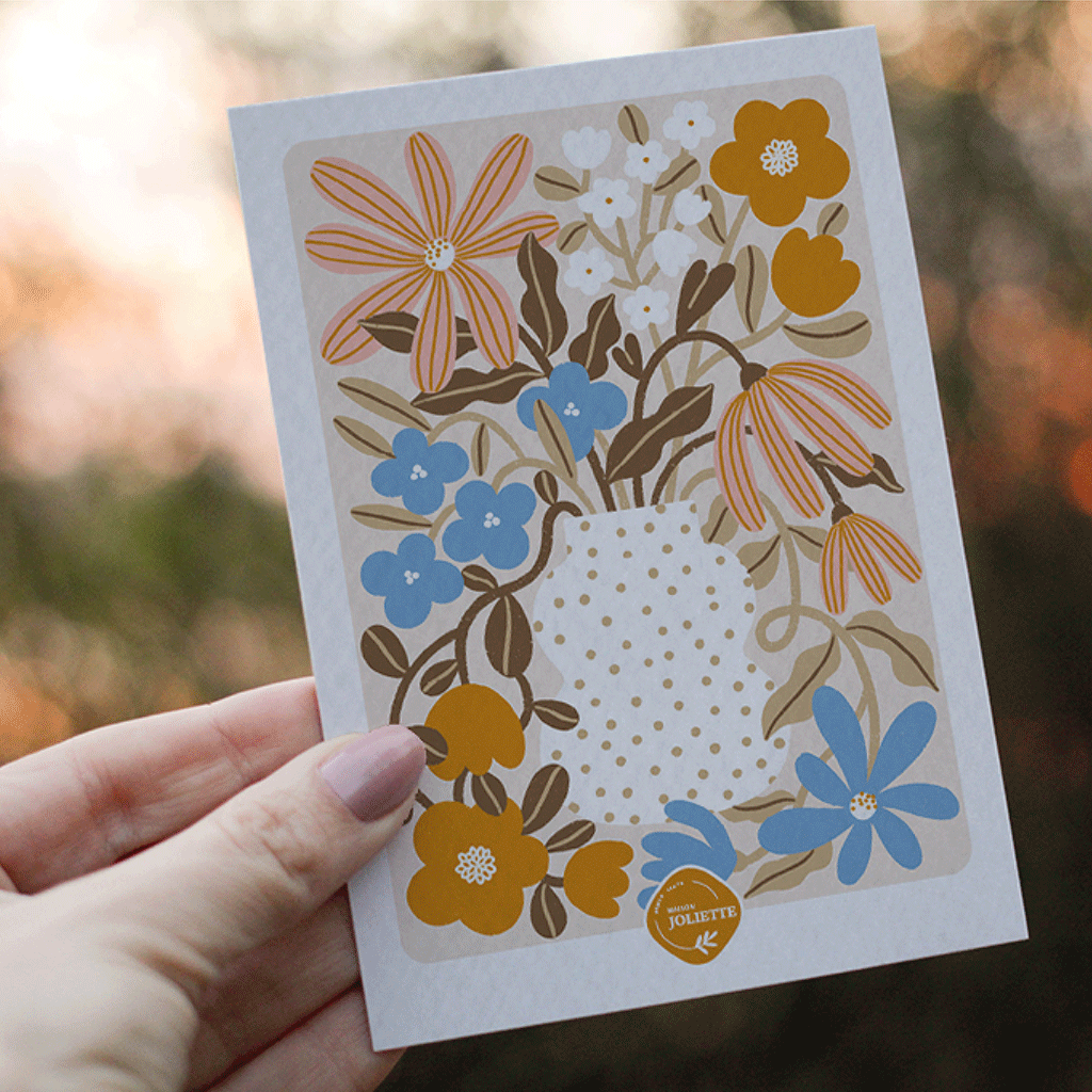maison-joliette-myosotis-capucine-postkarte-a6-mit-umschlag image 3