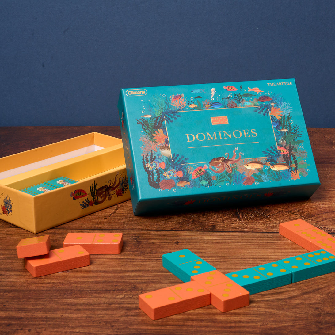 gibsons-the-art-file-dominoes-domino-spiel-28-steine image 3