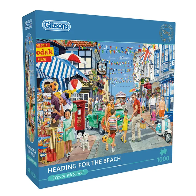 gibsons-heading-for-the-beach-puzzle-1000-teile-strandmotiv image 1