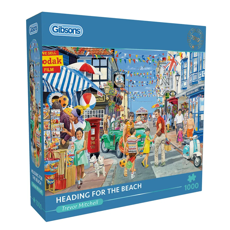 gibsons-heading-for-the-beach-puzzle-1000-teile-strandmotiv image 1