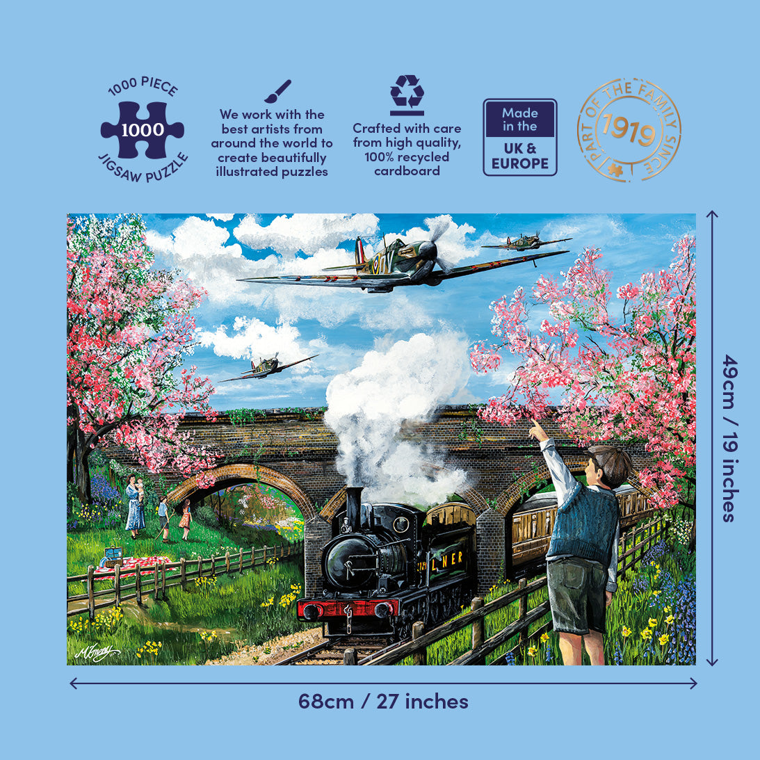 gibsons-spitfire-surprise-1000-teile-puzzle-flugzeug image 5
