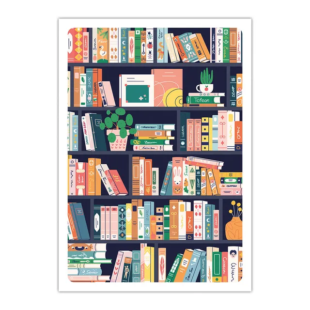 maison-joliette-book-lovers-poster-a4-21x29-7-cm-250g image 1