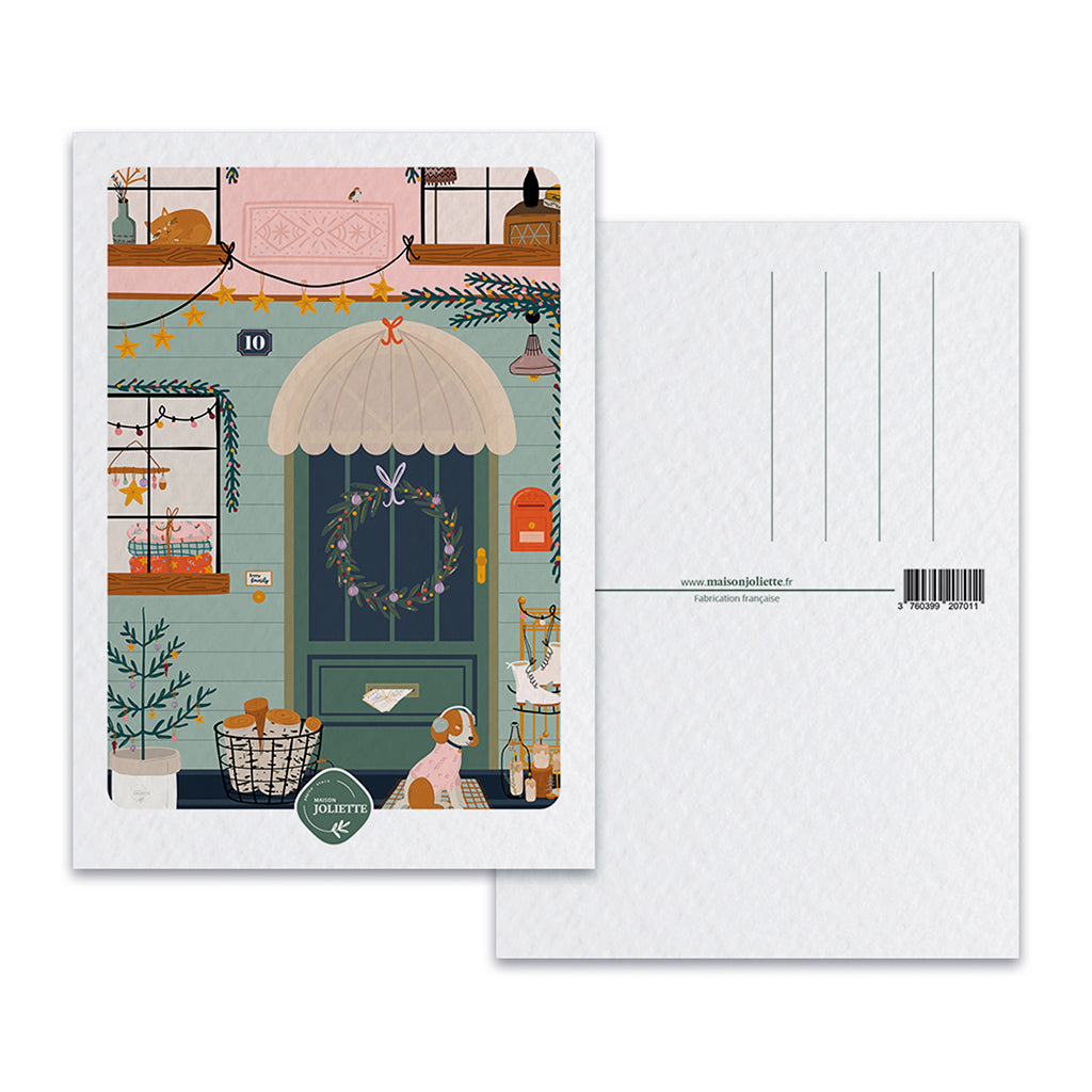 maison-joliette-porte-bonheur-postkarte-a6-mit-kraft-umschlag image 2