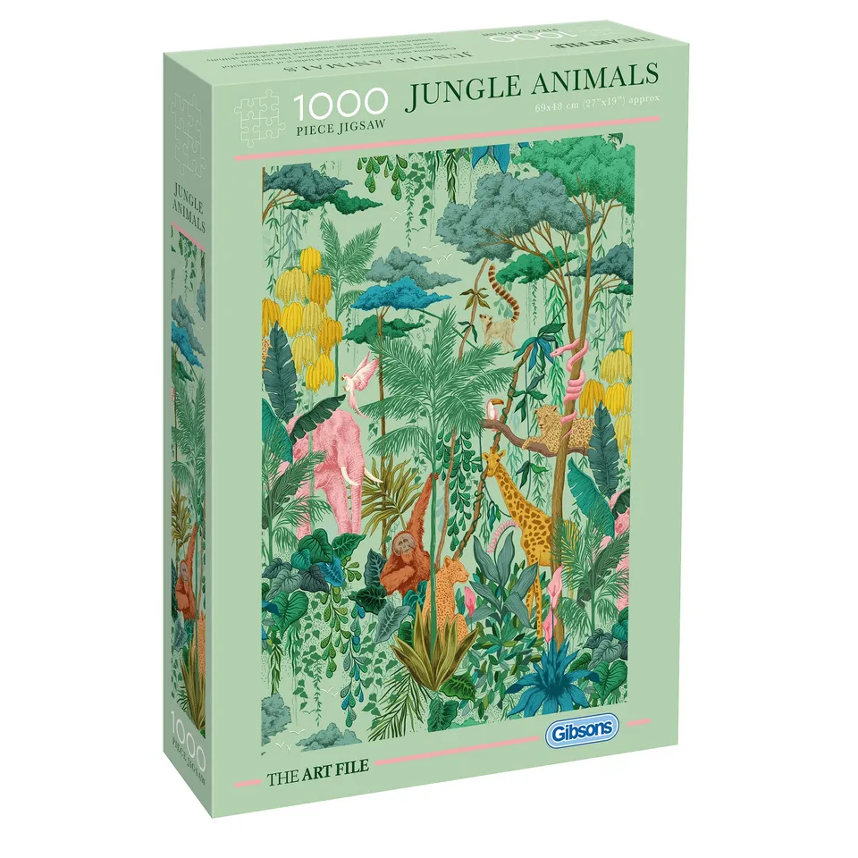 gibsons-art-file-jungle-animals-puzzle-1000-teile-tiere image 1