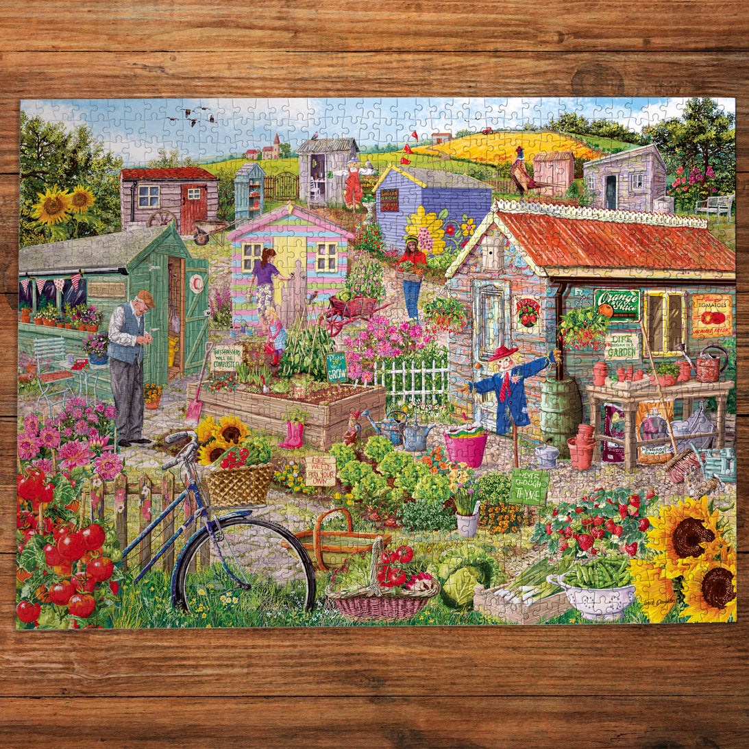 gibsons-life-on-the-allotment-1000-teile-puzzle-garten image 3
