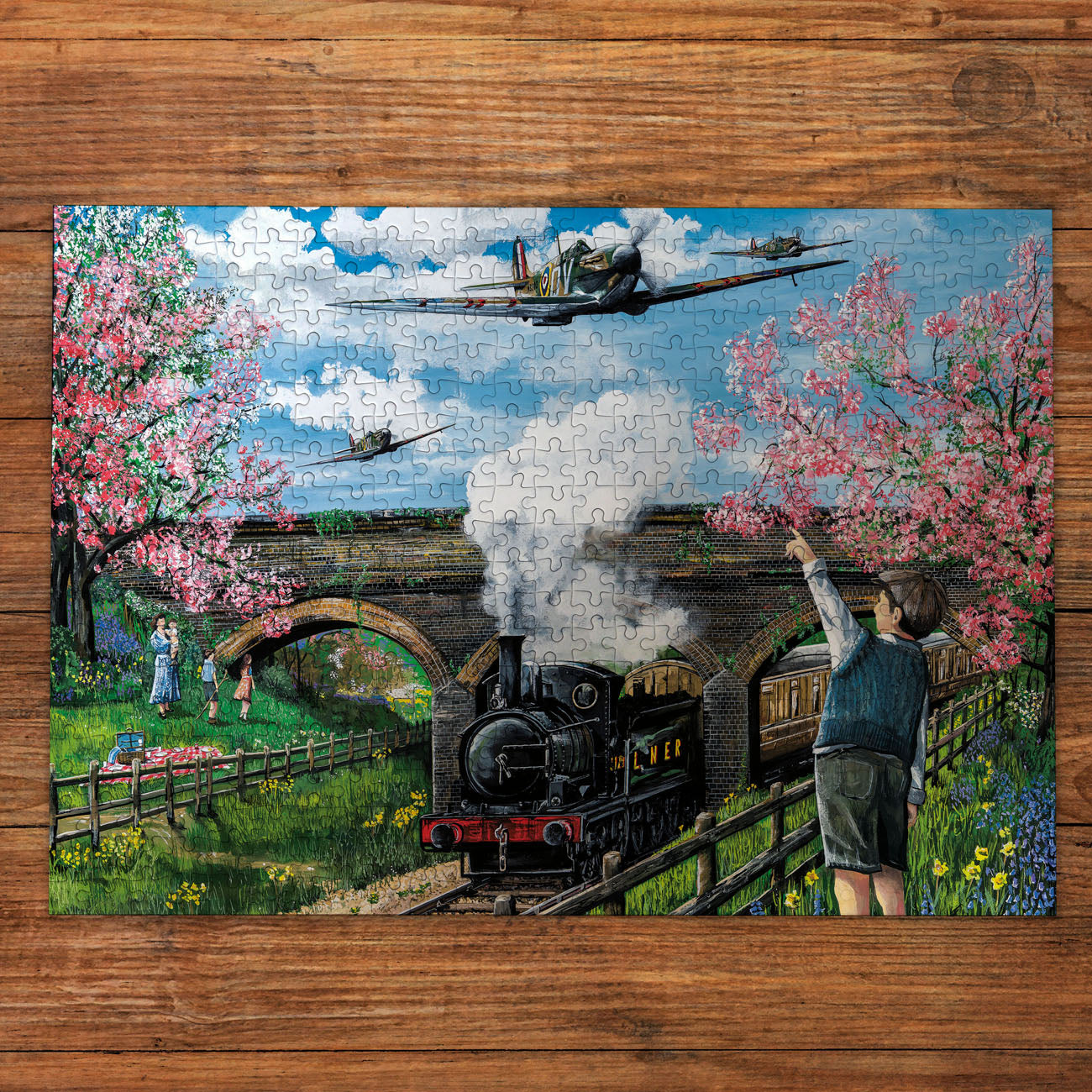 gibsons-spitfire-surprise-puzzle-250-xl-teile-flugzeug image 2