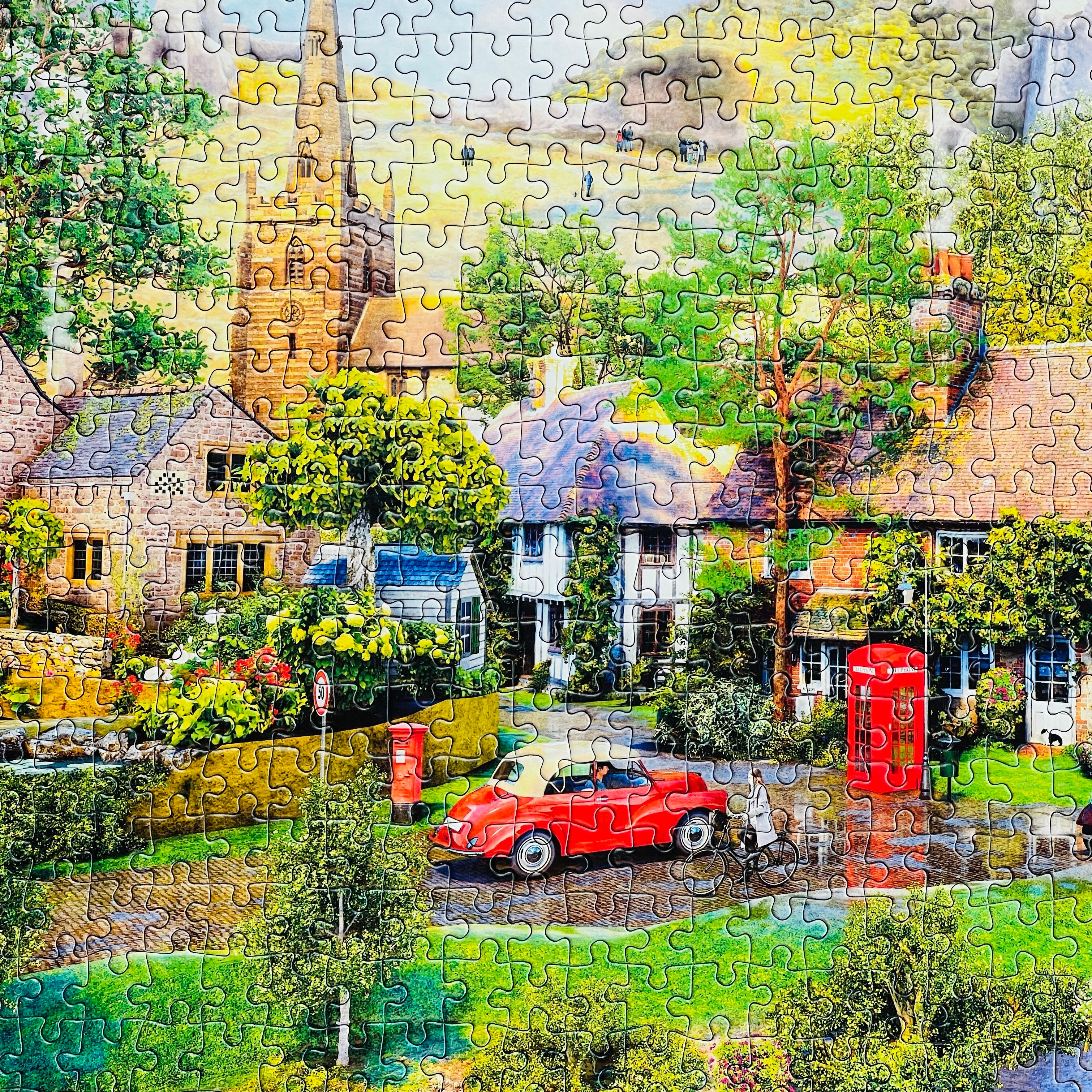 gibsons-below-corfe-castle-puzzle-1000-teile-zug-burg image 2