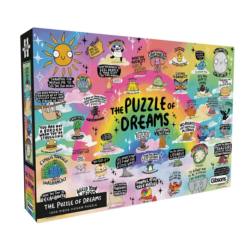 gibsons-the-puzzle-of-dreams-puzzle-1000-teile-tiere-bunt image 1