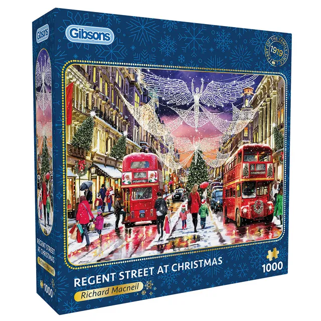 gibsons-regent-street-at-christmas-1000-teile-puzzle-weihnachten image 1