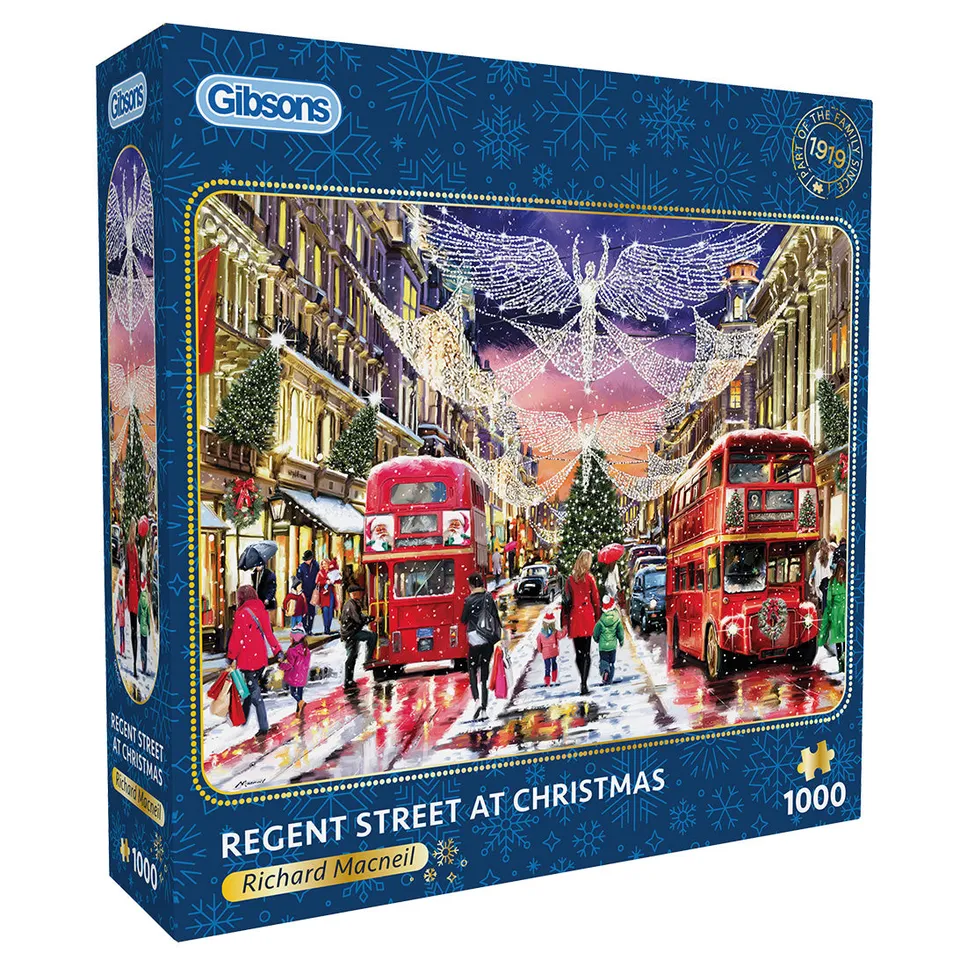 gibsons-regent-street-at-christmas-1000-teile-puzzle-weihnachten image 1