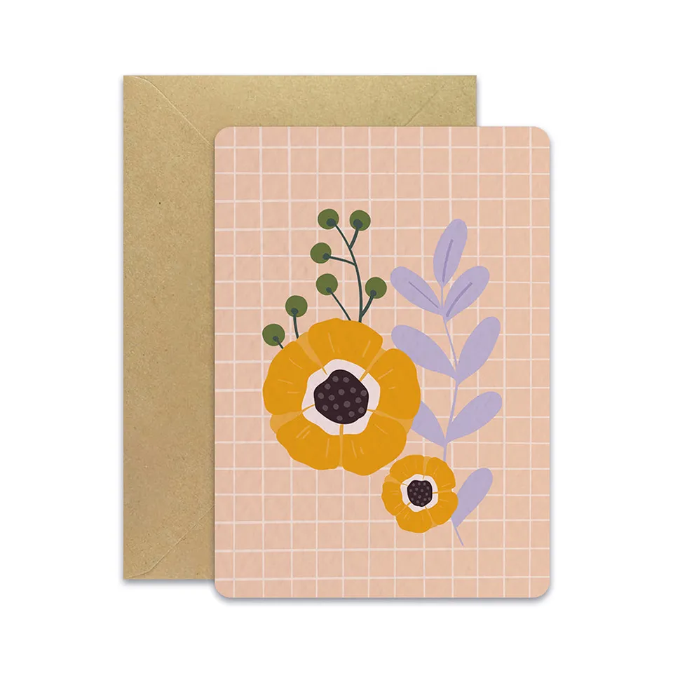 maison-joliette-l-atelier-fleurs-postkarte-mit-umschlag-blumen image 1
