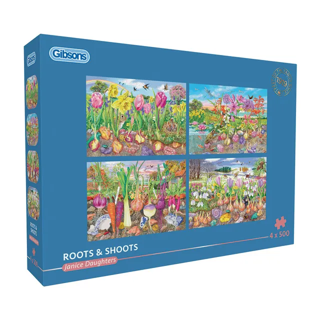 gibsons-roots-and-shoots-puzzle-4x500-garten image 1