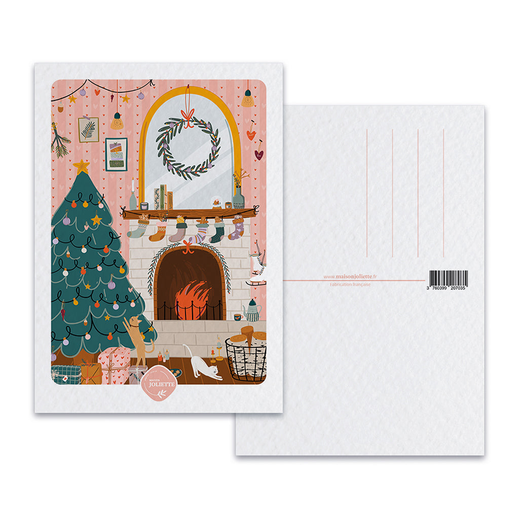 maison-joliette-au-coin-du-feu-postkarte-mit-umschlag image 2