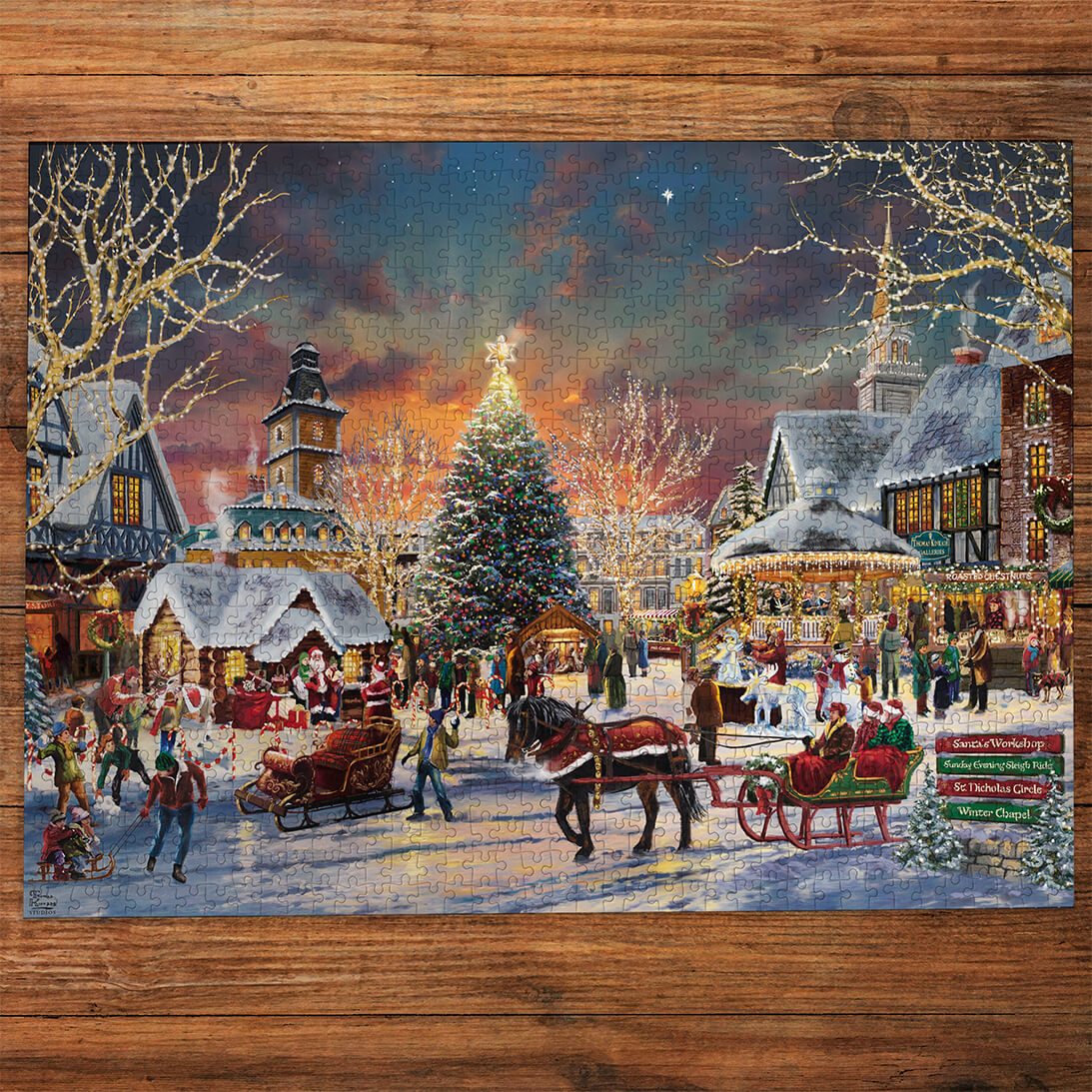 gibsons-the-christmas-festival-puzzle-1000-teile-weihnachten image 2