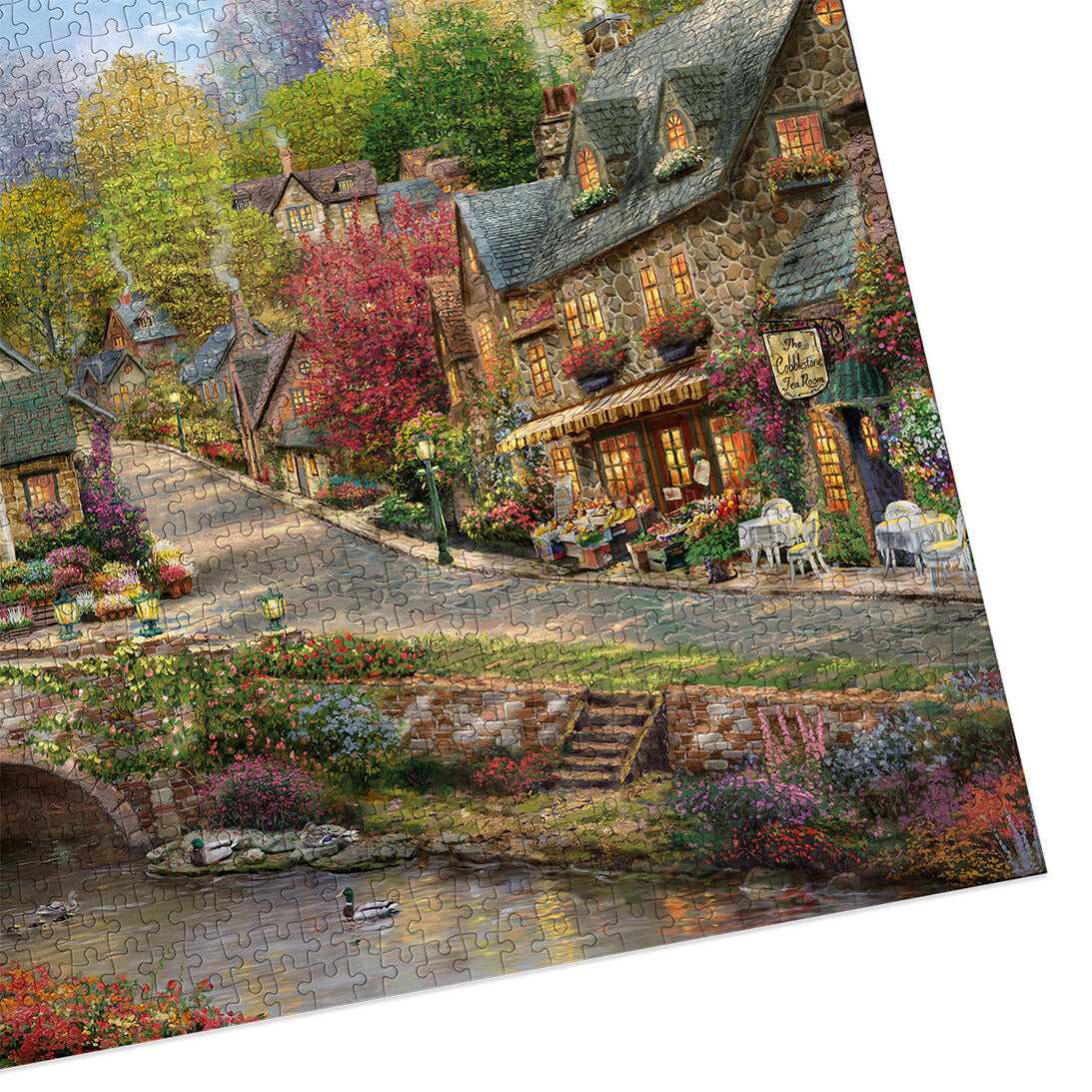 gibsons-summer-cobblestone-village-puzzle-1000-sommer image 6