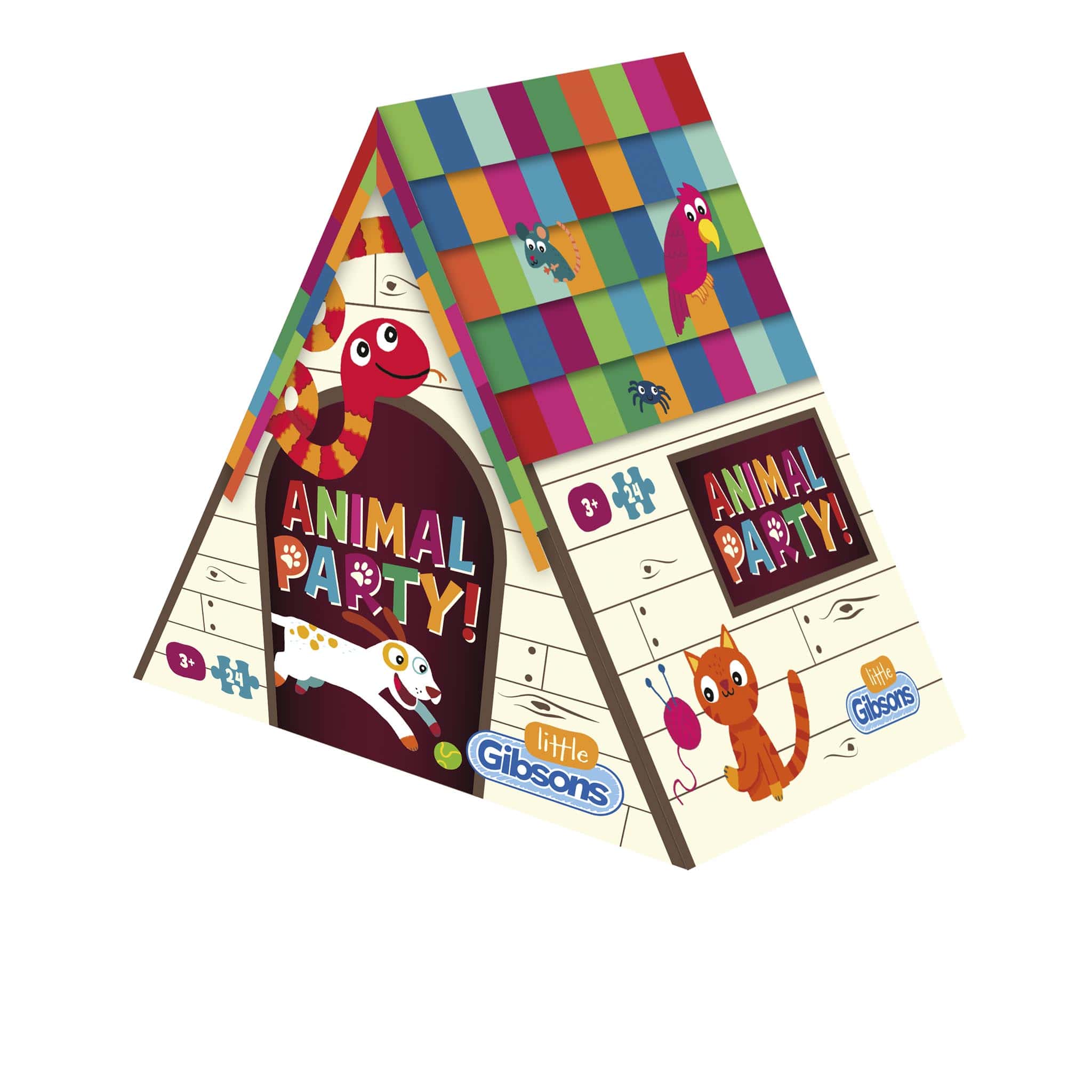 little-gibsons-animal-party-kinderpuzzle-24-teile image 1