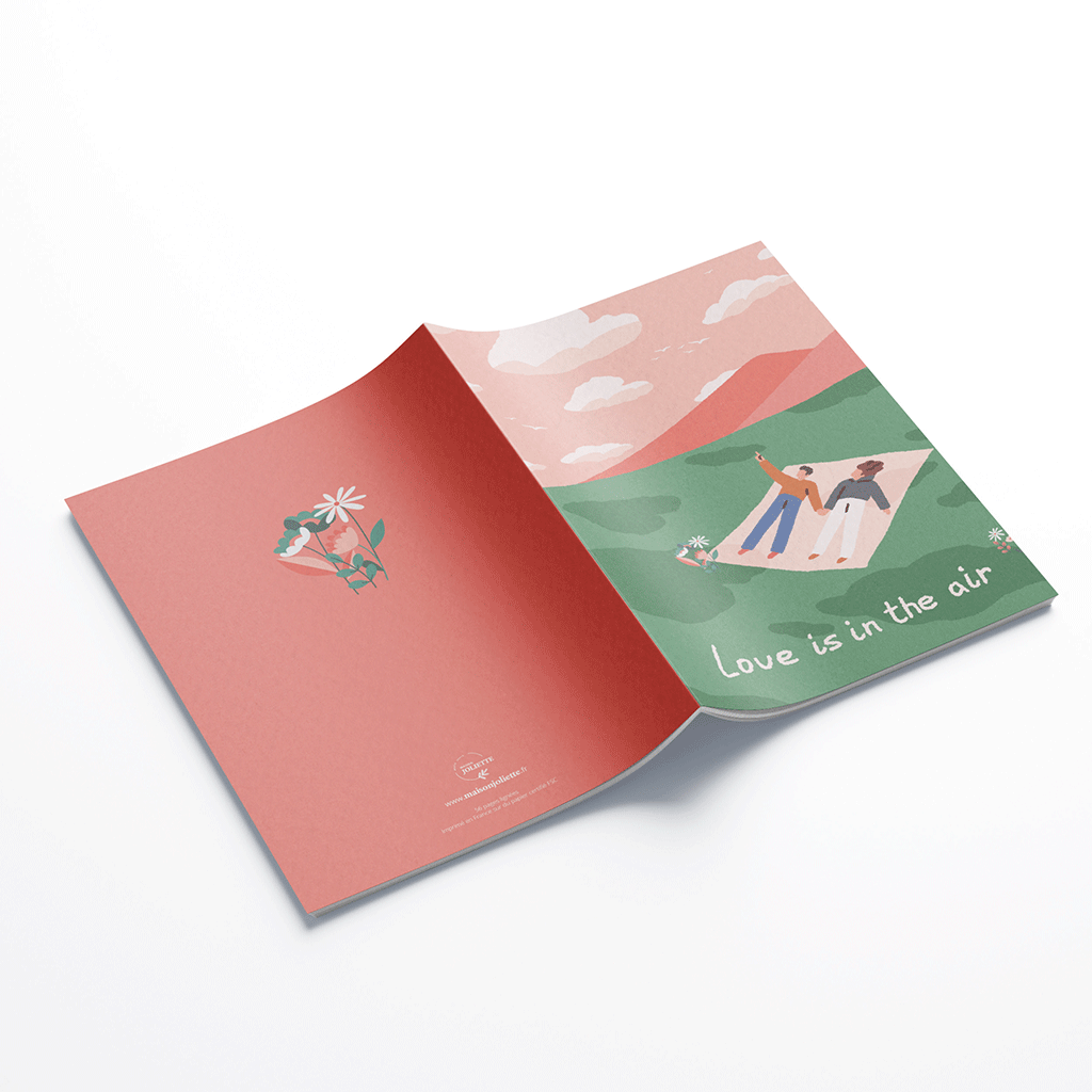 maison-joliette-cahier-a5-love-is-in-the-air-notizbuch-liniert-56-seiten image 2