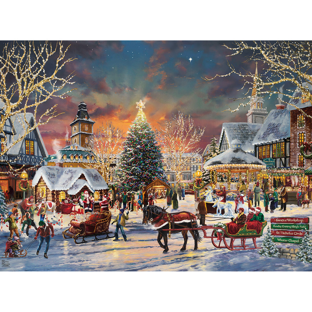 gibsons-the-christmas-festival-puzzle-1000-teile-weihnachten image 4