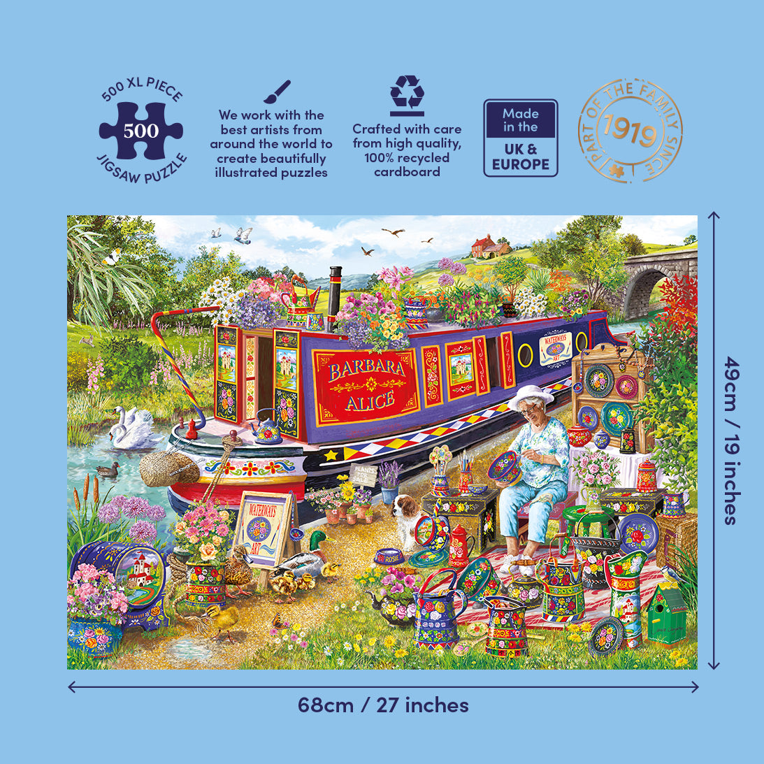 gibsons-canal-boat-blooms-500xl-teile-puzzle-gro image 4
