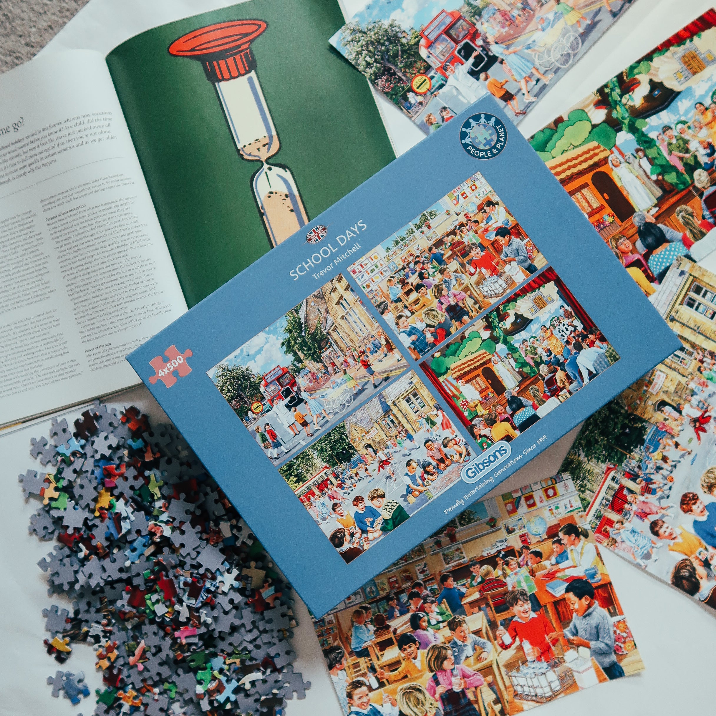 gibsons-school-days-4x500-teile-puzzle-nostalgie-set image 7