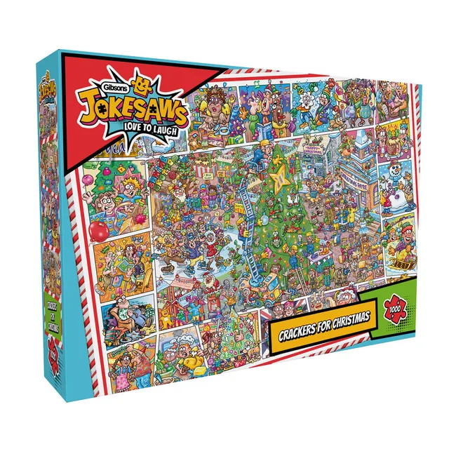 gibsons-jokesaws-crackers-for-christmas-puzzle-1000-lustig image 1