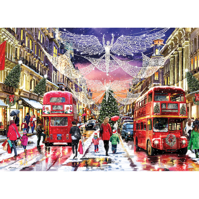 gibsons-regent-street-at-christmas-1000-teile-puzzle-weihnachten image 6